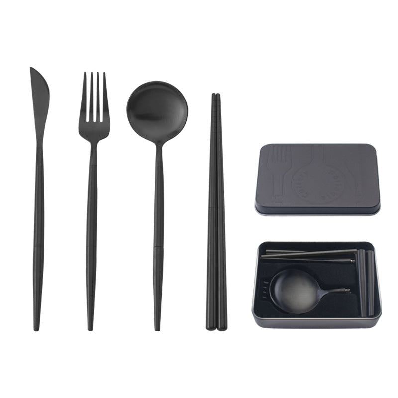 Discover the Elegance of Our Stainless Steel Portable Cutlery Set